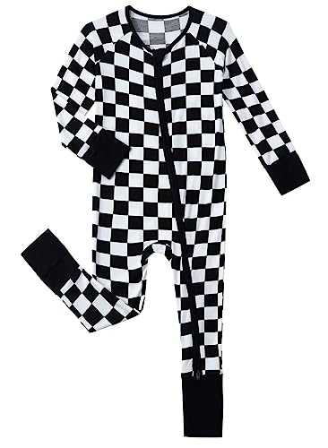 Image of SUZEL Baby Viscose from Bamboo Pajamas - Infant Boys Girls Footless Zippy Pjs Sleep 'N Play Clothes - One Piece Romper