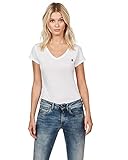 , , , , camisetas manga corta G-STAR RAW Eyben Slim V T Wmn S/s Camiseta, Blanco (White 110), 34 (Talla del fabricante: X-Small) para Mujer