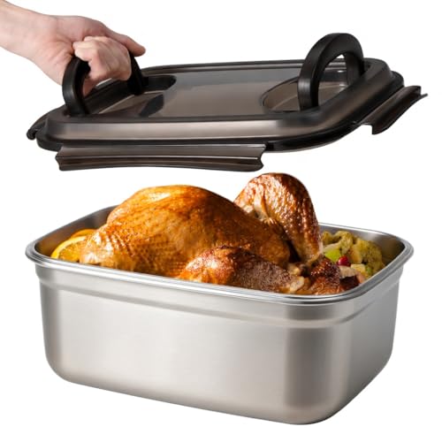 QCQHDU Stainless Steel Food Storage Container 7500ML
