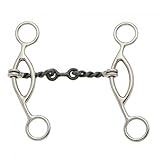 Kelly Silver Star Stainless Steel Sweet Iron Sliding Gag Dog Bone Bit 5' Mouth
