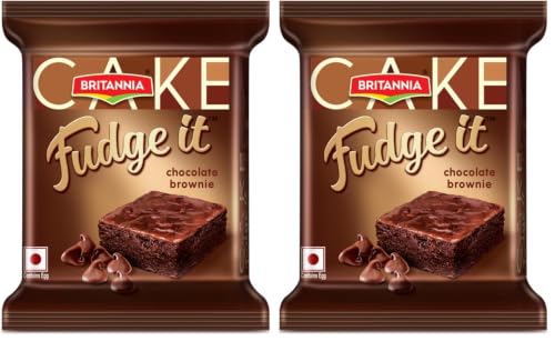 Image of Britannia Cakes Chocolate Brownie Pouch, 40 g (Pack of 2)