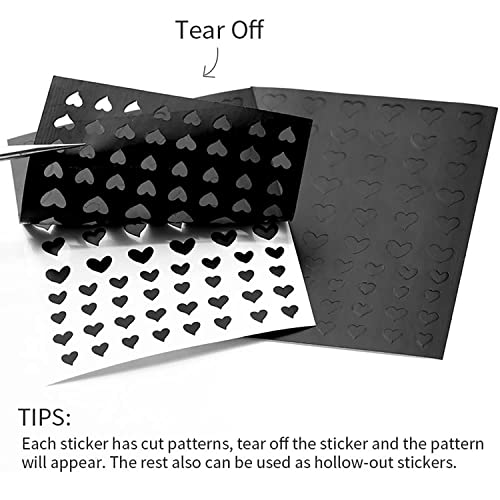 Silpecwee 17 Sheets Airbrush Stencils For Nails French Tip Nail Guide Nail Design Stickers Bear Butterfly Heart Star Nail Art Stickers Decals Printing Template Tool Manicure Strips Nail Decoration #TOP2