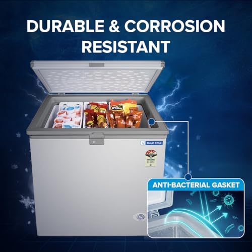Image of Blue Star CF4-180NEYW Single Door Deep Freezer (161 Liter, White, 4-star)