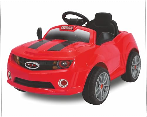 Image of Toyzone Bang Bang Electric Car - Red | Rechargeable Car 12 V | Powered by 12 ah Battery | Music Player with Bluetoooth & USB | 6 Month Warranty on Battery | Make in India | for Kids 2+ Years