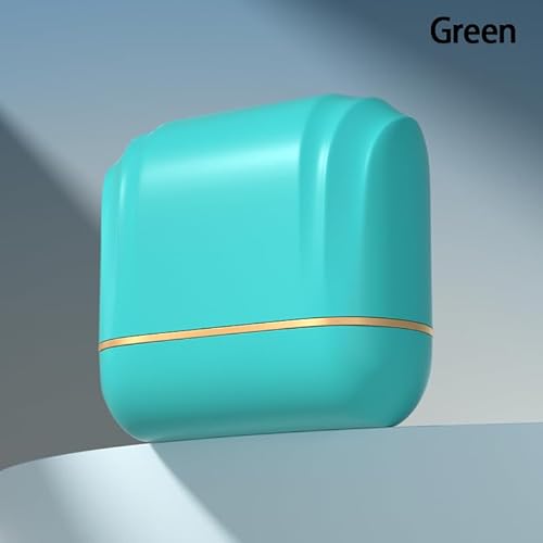 Shell-Shaped Identity Protection Stamp – Refillable Ink Roller for Privacy Security, Anti-Theft & Document Redaction (Single Teal)