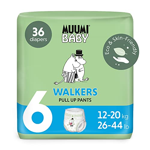 Pañales de entrenamiento ecológicos Muumi Baby, talla 6, 12-20 KG, 36 pañales braguita premium | suaves y agradables para la piel, transpirables, absorbentes, sin productos químicos innecesarios |