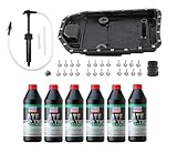 Auto Transmission Service Kit (Oil Pan+Filter+Gasket+24 Bolts + Pump) + 6L ATF for BMW Select Models (ZF-6HP19 Trans.)