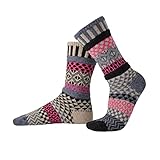 Solmate Socks - Mismatched Crew Socks; Made in USA; Dogwood XL