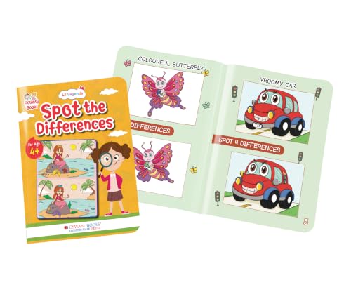 Image of Oswaal Lil Legends Interactive Learning Activity Book - Spot the Difference for Kids Age 4+ Years | Fun Puzzles to Boost Observation and Concentration | Brain Games for LKG /UKG /Lower Primary