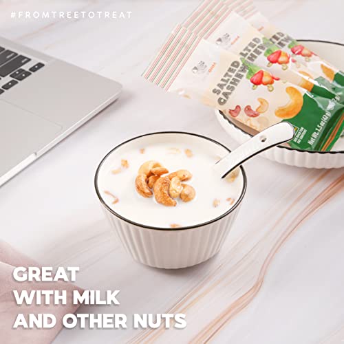 Newbam - Cashews Roasted Lightly Sea Salted Nut Snacks Box 12 Individual Pack (1.5Oz Per Pack) | Ready-To-Eat Cashew Roasted Salted Snack Size | Healthy Keto, Vegan, Gluten Free | No Oil, No Sugar Add. #TOP3