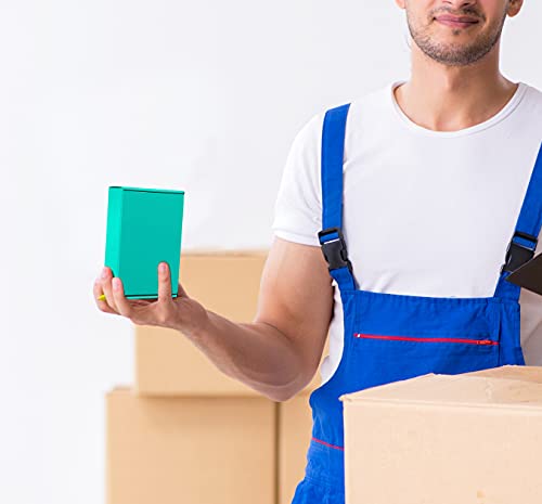Image of 50 Pack 4 inchx6 inchx2 inch Shipping Boxes, Corrugated Cardboard Small Box Mailer, Shipping Boxes for Small Business for Gift Packing- TONESPAC (4 inchx6 inchx2 inch, Teal)