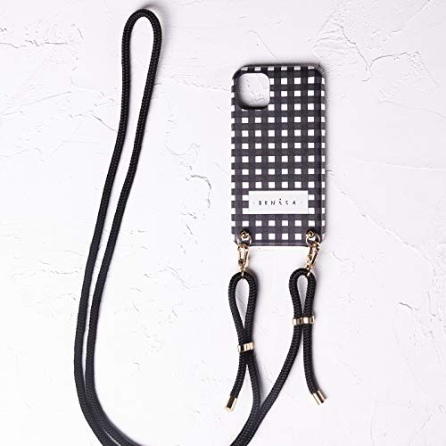 Coque iPhone 12 Mini Lucía Be en similicuir vichy finition haut de gamme
