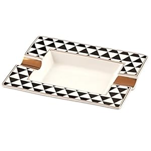 GERMANUS Sigarenascher van echt porselein – driehoek