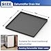Wintcomfort Dehumidifier Mat for Home Dehumidifiers, Large Dehumidifier Drain Pan Prevent Leaks, Waterproof Silicone De humidifier Drain Tray Protect From Appliance Leaks Water Spills, Black, 19