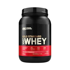 OPTIMUM NUTRITION 100% Whey Gold Standard, heerlijke aardbei, 2 pond