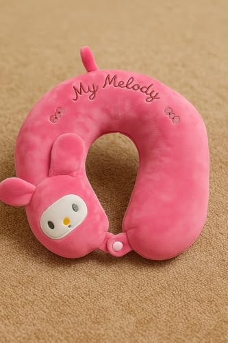 Image of DC DECORIO Kids Travel Neck Pillow with Soft U-Shaped Support Cushion for Car, Airplane & Stroller Naps