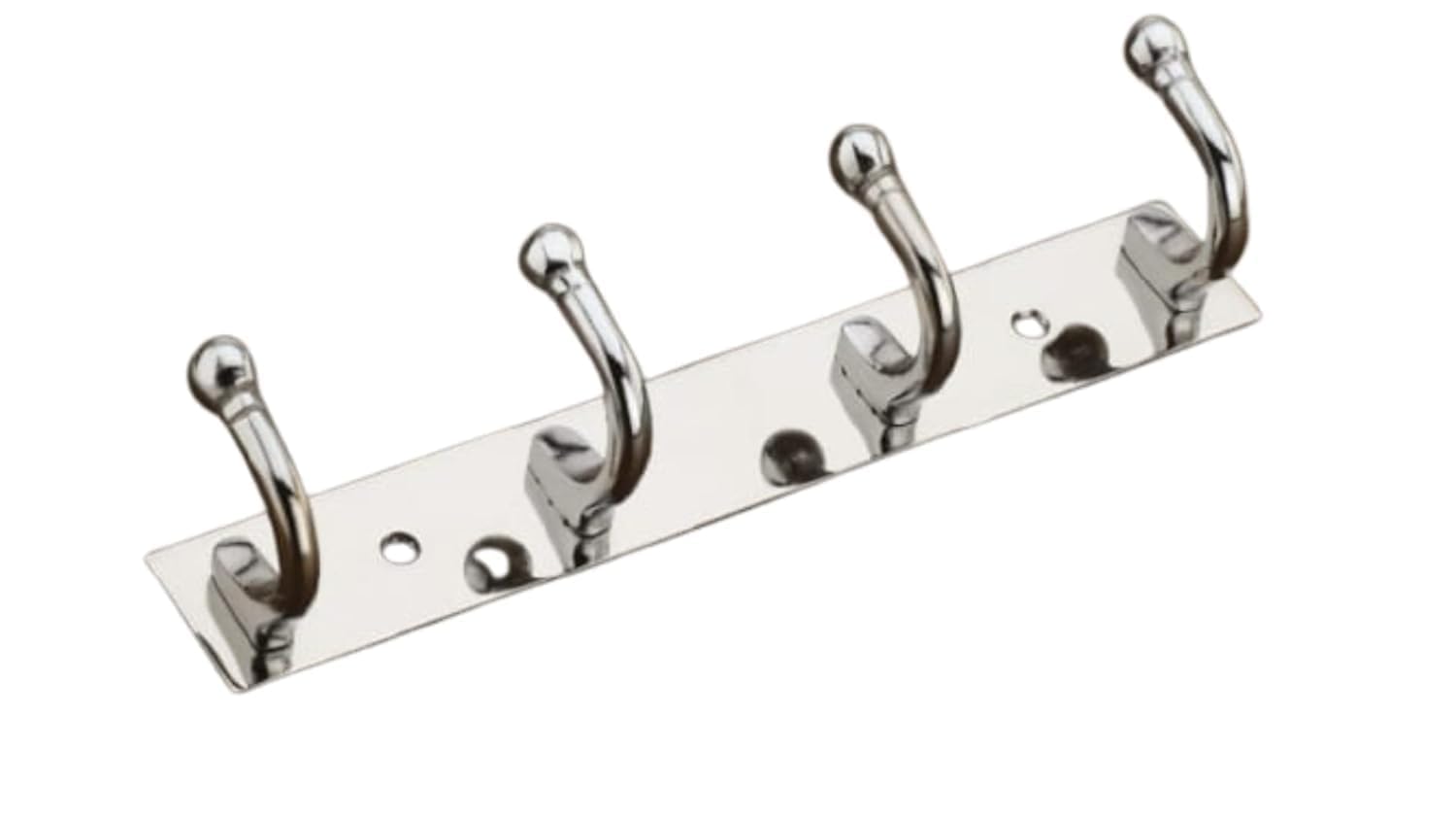 Sureify Stainless Steel and Aluminium Alloys Zyra 4 Legs Cloth Hanger Bathroom Wall Door Hooks for Hanging Keys Clothes Towel Holder Space Saving Solution for Hanging Cloth (Pack of 1)