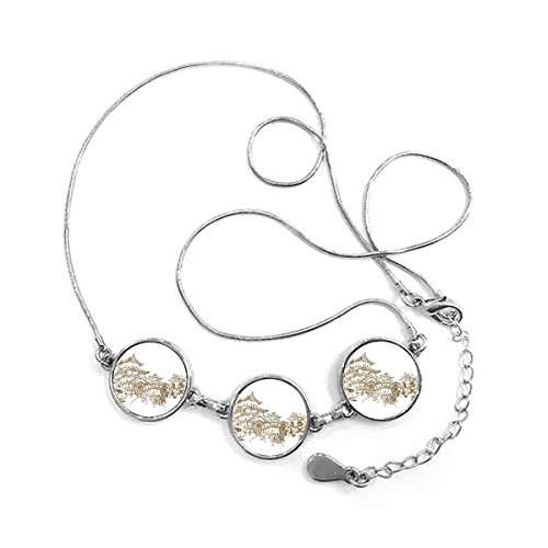 Collier pendentif rond paysage Chine une touche artistique pour votre tenue de bureau