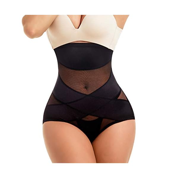 COHTB-Womens-Tummy-Control-Shapewear-Panties-Hi-Waist-Body-Shaper-Underwear-Butt-Lifter-Slimming-Briefs COHTB Women's Tummy Control Shapewear Panties Hi-Waist Body Shaper Underwear Butt Lifter Slimming Briefs Black