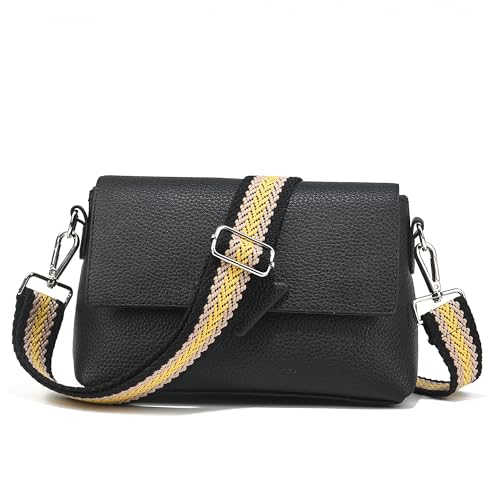 Image of Purse Strap Gold Hardware Replacement Crossbody Bag Strap, Wide Adjustable Shoulder Strap