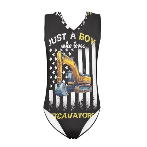 Image of Girls Fashion Print One Piece Swimsuit Bathing Suit Gymnastic Leotard for Kids, 5-14 Years