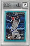 Colt Keith Autographed 10 Grade 2024 Topps Chrome Aqua Refractor - Baseball Slabbed Autographed Cards