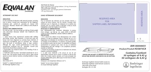 Eqvalan Horse Dewormer, 6.42g - 1