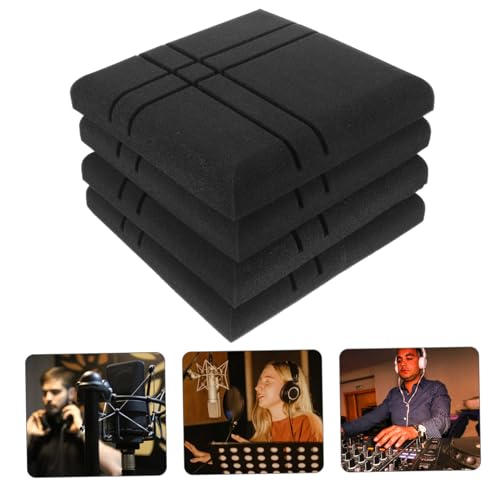 VANZACK 4pcs Paneles Acústicos A Prueba de Fuego Aislantes de Sonido Auto-adheribles Almohadillas Absorbentes de Sonido para Estudios Oficinas y Uso en Casa miniatura 6