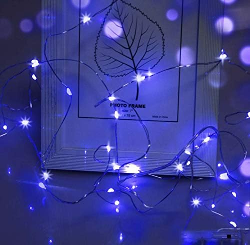 cshare Battery Fairy Lights, Battery Operated String Lights 20 LEDs 2m/6.56ft Copper Wire Light IP65 Waterproof for Christmas Tree Bedroom Gifts Indoor Halloween Decorations(Warm White)