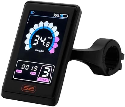 BAFANG eBike Display UKS2+ with USB Port for BBS01 BBS02 BBSHD Mid Drive Motor 0-9 Pedal Assist Levels eBike Computer E-Bike Display Meter Panel with Automatic Backlight UART Protocol