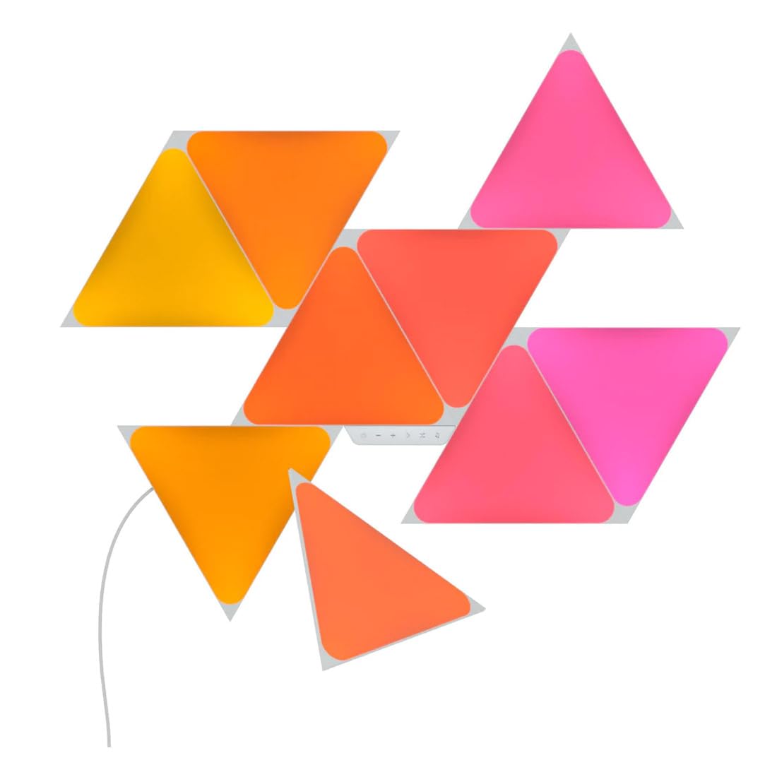 Nanoleaf NL47-0005TW-9PK Shapes Triangles Starter Kit- 9 Pack - 9 Pack Starter Kit - Triangles