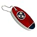 GRAPHICS & MORE Rustic Distressed Tennessee State Flag Floating Keychain Oval Foam Fishing Boat Buoy Key Float