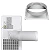 5.9 inch uitlaatslangadapter voor draagbare airconditioner, uitlaatkanaalinterface, uitlaatslangbuisconnector…