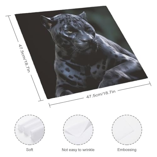 Servilletas de Tela Pack 4 de Poliéster Floral Cuadradas 47.5 cm miniatura 2