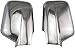 Pocket scarf Auto-Tür-Spiegelabdeckungen Auto-Modifikation Fit für Nissan X-Trail 2002-2010 T30 ABS Chrom plattiert (Farbe: Silber) Hochleistungszubehör (Color : Silver)