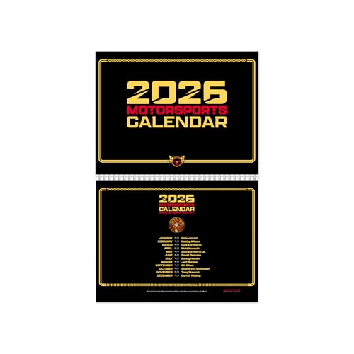 2026 Motorsports Wall Calendar | Full Stock Car Racing Schedule for All Races | Arts of Legendary Drivers & Cars | Best Home, Office, Garage Décor Gift for Race Fans