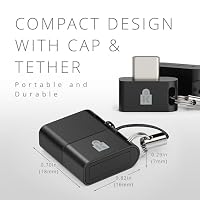Kensington VeriMark IT 2.0 USB-C Fingerabdruck-Schlüssel für Windows Hello & WebAuthn, für Copilot+ PCs, kompatibel mit Windows 11 x86- & ARM-Geräten, Match-in-Sensor-Sicherheit, Schwarz, K64705WW – Ansicht 7