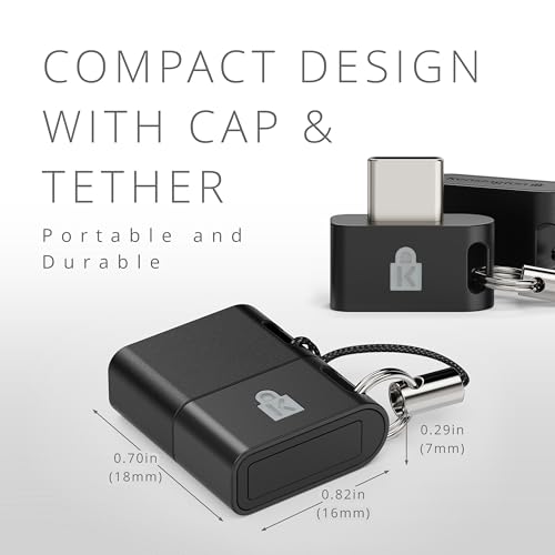 Image of VeriMark IT 2.0 USB-C Fingerprint Key - Windows Hello & Windows Hello for Business, 360 Fingerprint Reader, Password-Free Login K64705WW