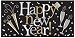 "Happy New Year" Plastic Party Decoration Banner | Multicolored