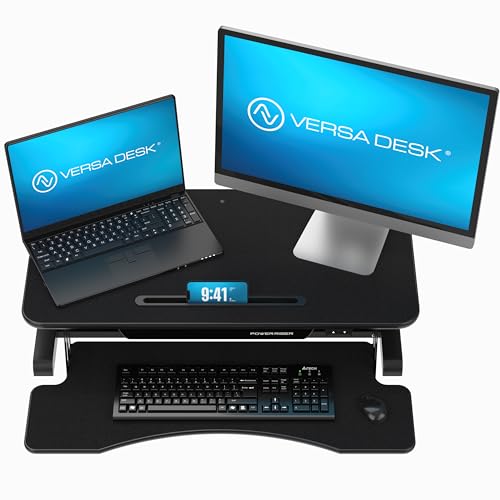 Versadesk VDPR Power Riser 32 Inch Electric Standing Desk Converter, Sit To Stand Up Height Adjustable Desk Riser thumb #8