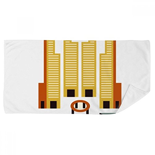 Serviette de bain douce Singapour Suntec City multicolore 35x70cm - 2