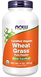 NOW Foods, 認定オーガニック小麦若葉、255g（9オンス）
