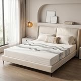 Qryselen King Size Mattress,12 Inch 5 Layer Cooling Gel Memory Foam Mattress,Bed with Ice Feel Top for Pressure Relief and Support,Mattresses in a Box,CertiPUR US Certified