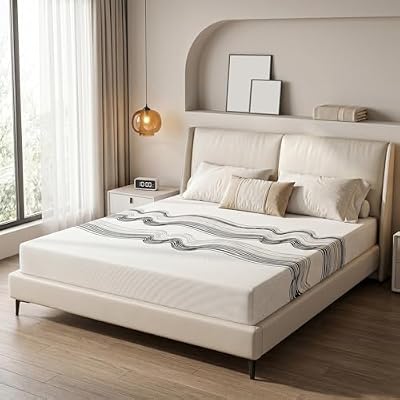 Qryselen King Size Mattress,12 Inch 5 Layer Cooling Gel Memory Foam Mattress,Bed with Ice Feel Top for Pressure Relief and Support,Mattresses in a Box,CertiPUR US Certified
