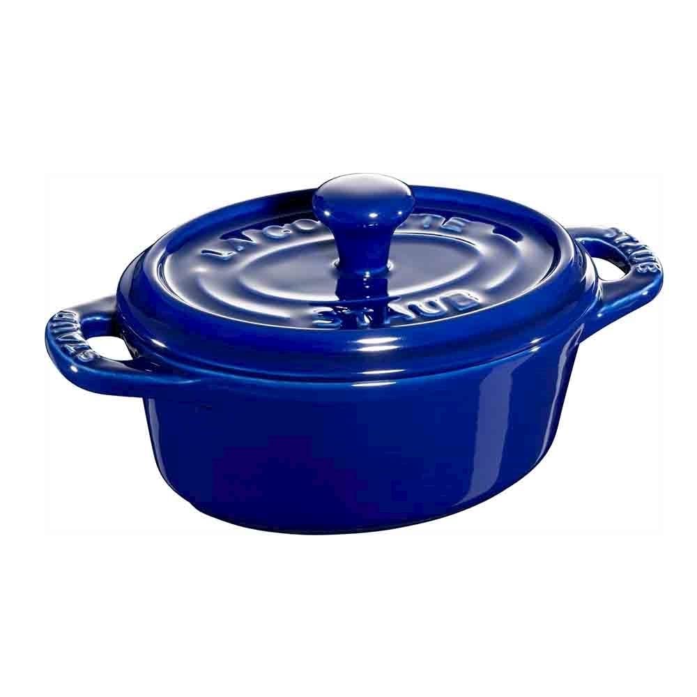 Mini Cocotte Ovale Staub Orange Céramique - Neuve Boîte