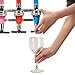 Lfhelper Wall Mounted Liquor Alcohol Dispenser 6-Bottle for Bar/Home Party Use Fit Wine Cocktail Alcohol Drink Beverage Juice, Aluminum Alloy&ABS