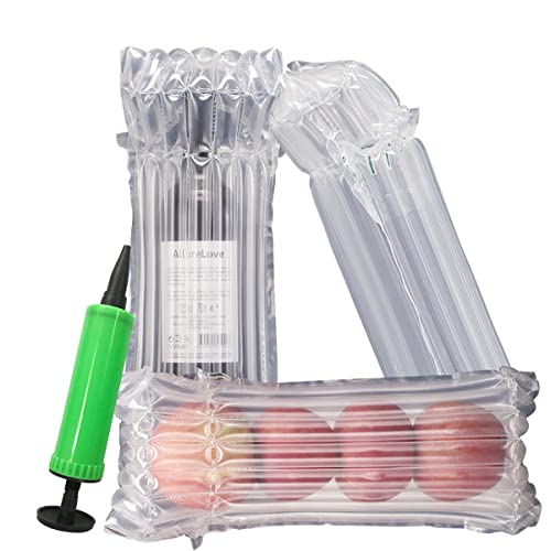 REISSHO Wine Bottle Protector - 50 Pack Inflatable Wine Bags for Travel with Free Pump