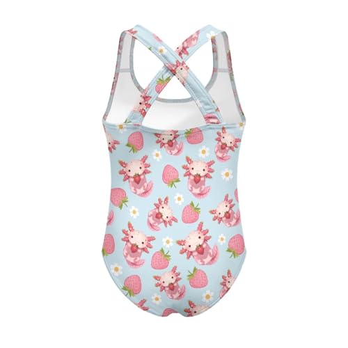 Image of Girls One-Piece Swimsuit for Swimming Lessons Beach Volleyball Pool Party Outdoor Training Quick Dry