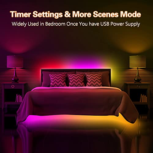Led Lights For Tv 70-130 Inch 32.8Ft Usb Tv Led Backlights With App Bluetooth Led Strip Lights Rgb Dreamcolor Led Light Strip Music Sync Led Lights For Bedroom Tv Strip Lighting For Gaming Room Décor #TOP4