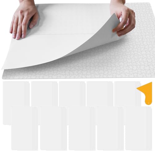 ALL4JIG Puzzle Saver – 96-Pack Puzzle Glue Sheets for 1000-3000 Pieces, Self-Adhesive Sticker Sheets, Easy to Preserve & Frame Jigsaw Puzzles